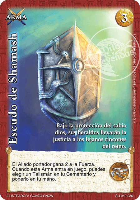 (SU-050-236) Escudo de Shamash – Real - Devastation Store | Devastation Store