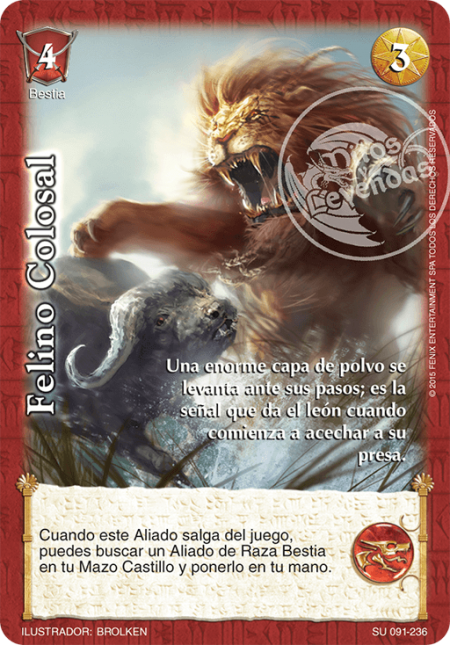 (SU-091-236) Felino Colosal – Cortesano - Devastation Store | Devastation Store