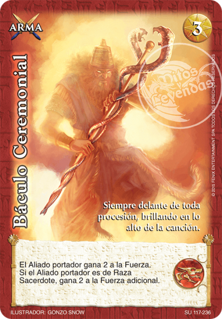 (SU-117-236) Báculo Ceremonial – Cortesano - Devastation Store | Devastation Store