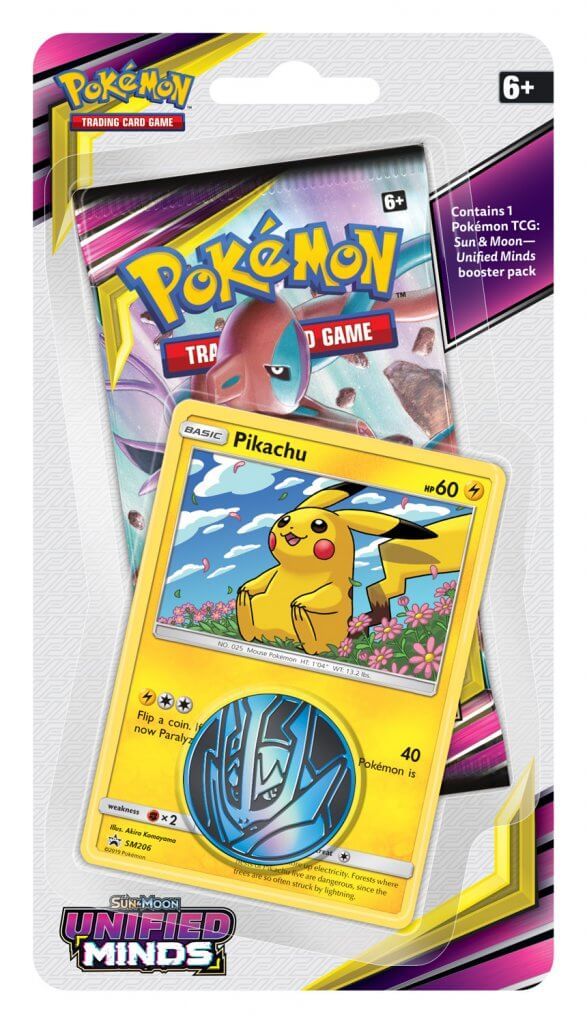 POKÉMON TCG Unified Minds Checklane Blister Pikachu - Devastation Store | Devastation Store
