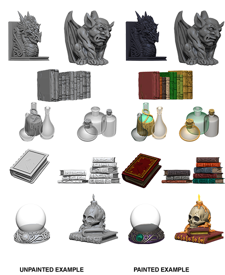 WizKids Deep Cuts Unpainted Miniatures: Wizard's Room - Devastation Store | Devastation Store