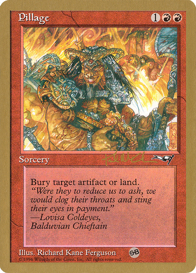 Pillage (Paul McCabe) (SB) [World Championship Decks 1997] | Devastation Store