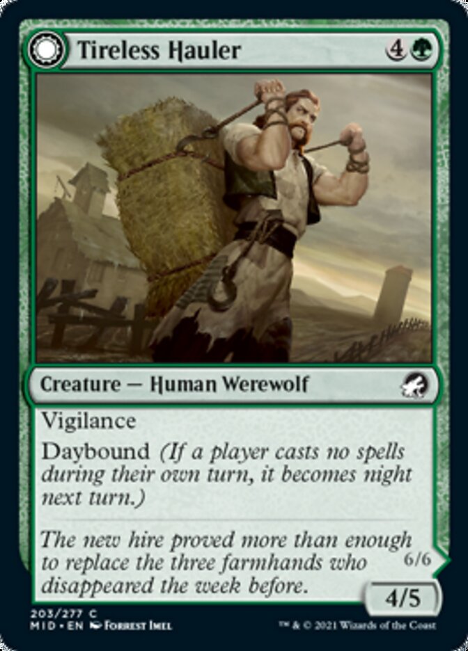 Tireless Hauler // Dire-Strain Brawler [Innistrad: Midnight Hunt] | Devastation Store