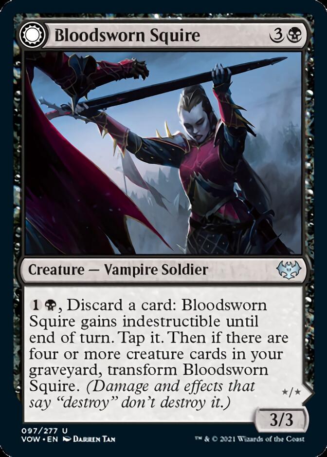 Bloodsworn Squire // Bloodsworn Knight [Innistrad: Crimson Vow] | Devastation Store