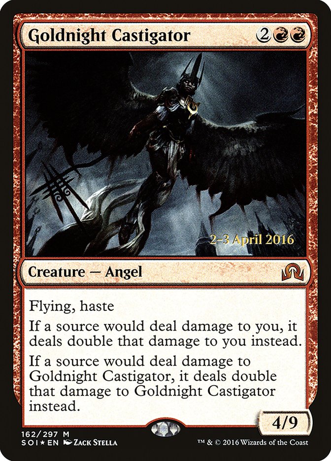 Goldnight Castigator [Shadows over Innistrad Prerelease Promos] | Devastation Store