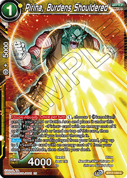 Pirina, Burdens Shouldered (BT17-104) [Ultimate Squad] | Devastation Store