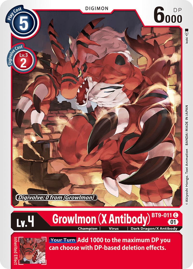 Growlmon (X Antibody) [BT9-011] [X Record] | Devastation Store