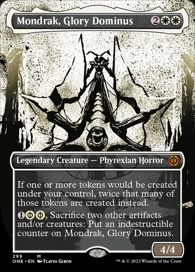 Mondrak, Glory Dominus (Borderless Ichor) [Phyrexia: All Will Be One] | Devastation Store