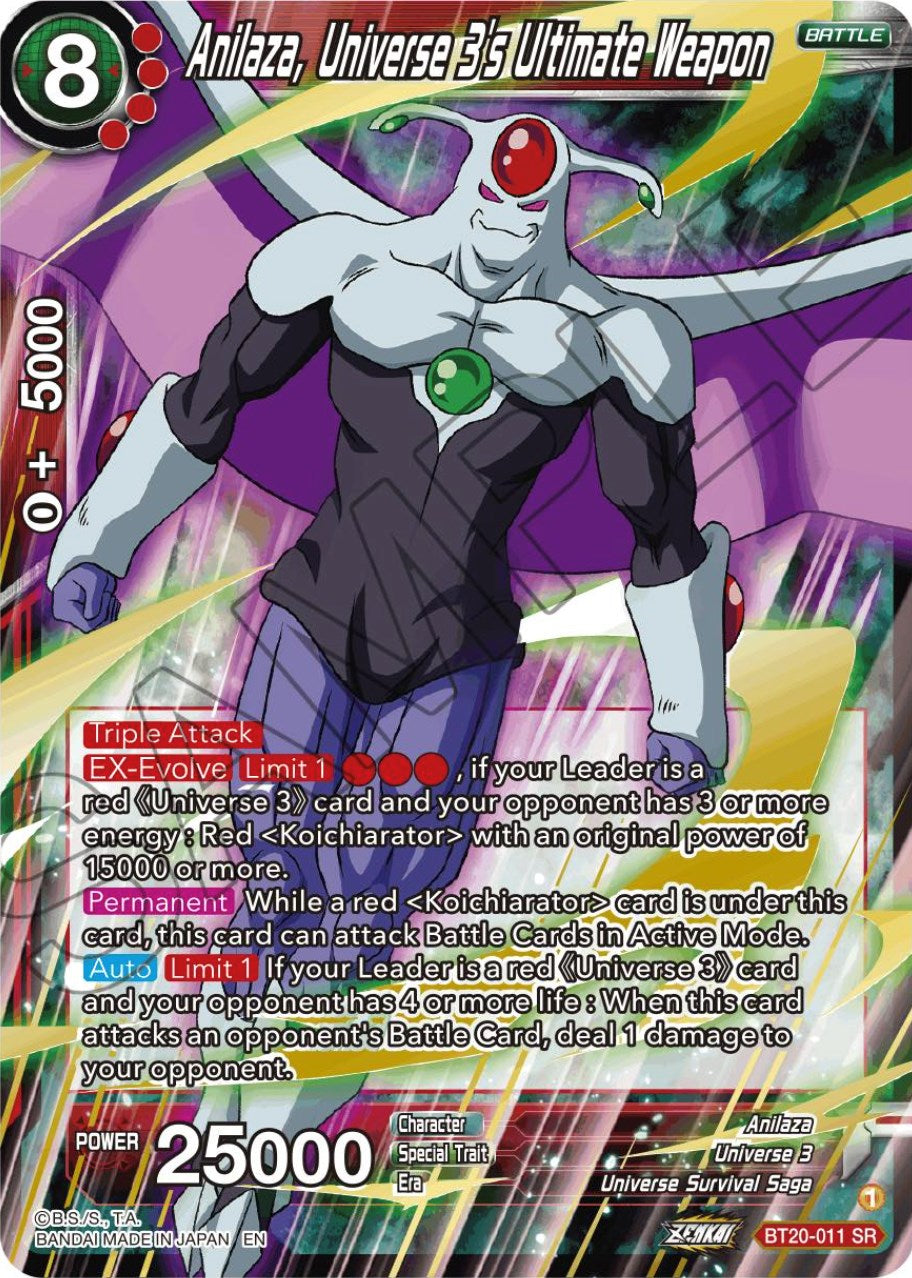 Anilaza, Universe 3's Ultimate Weapon (BT20-011) [Power Absorbed] | Devastation Store