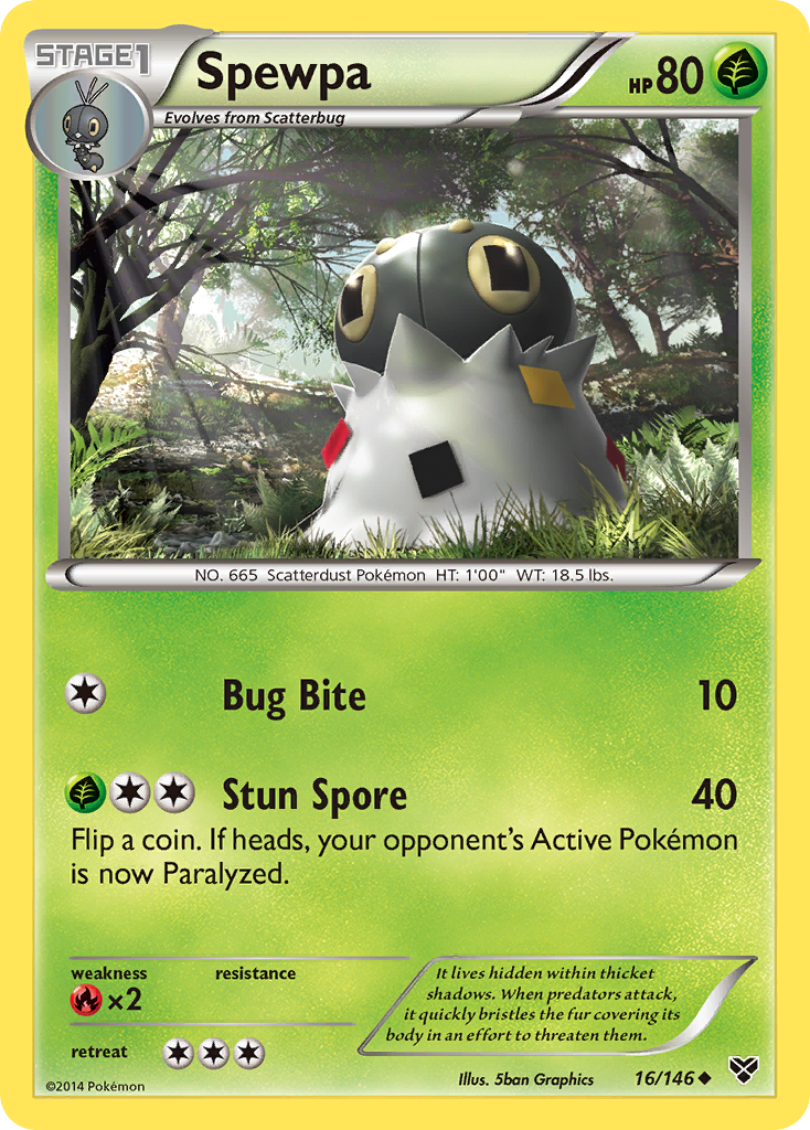 Spewpa (16/146) [XY: Base Set] | Devastation Store