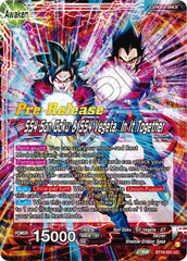 Son Goku & Vegeta // SS4 Son Goku & SS4 Vegeta, In It Together (BT18-001) [Dawn of the Z-Legends Prerelease Promos] | Devastation Store