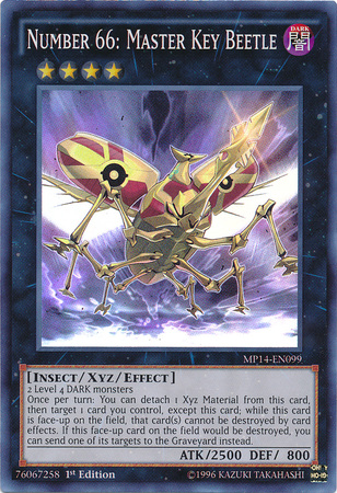 Number 66: Master Key Beetle [MP14-EN099] Super Rare | Devastation Store