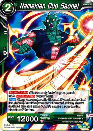 Namekian Duo Saonel [BT4-057] | Devastation Store