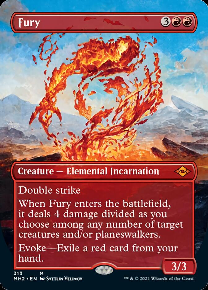 Fury (Borderless Alternate Art) [Modern Horizons 2] | Devastation Store