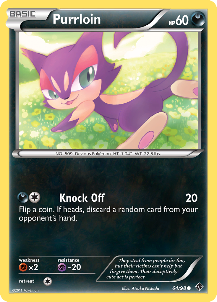 Purrloin (64/98) [Black & White: Emerging Powers] | Devastation Store