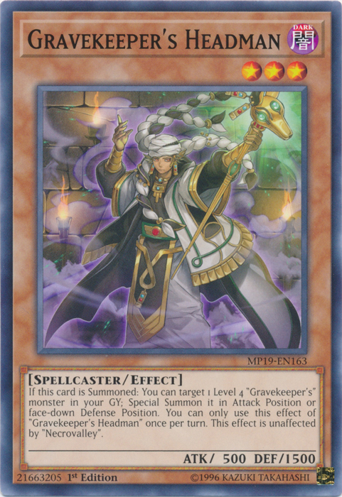 Gravekeeper's Headman [MP19-EN163] Common | Devastation Store
