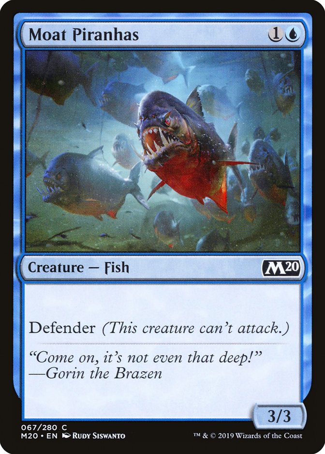 Moat Piranhas [Core Set 2020] | Devastation Store