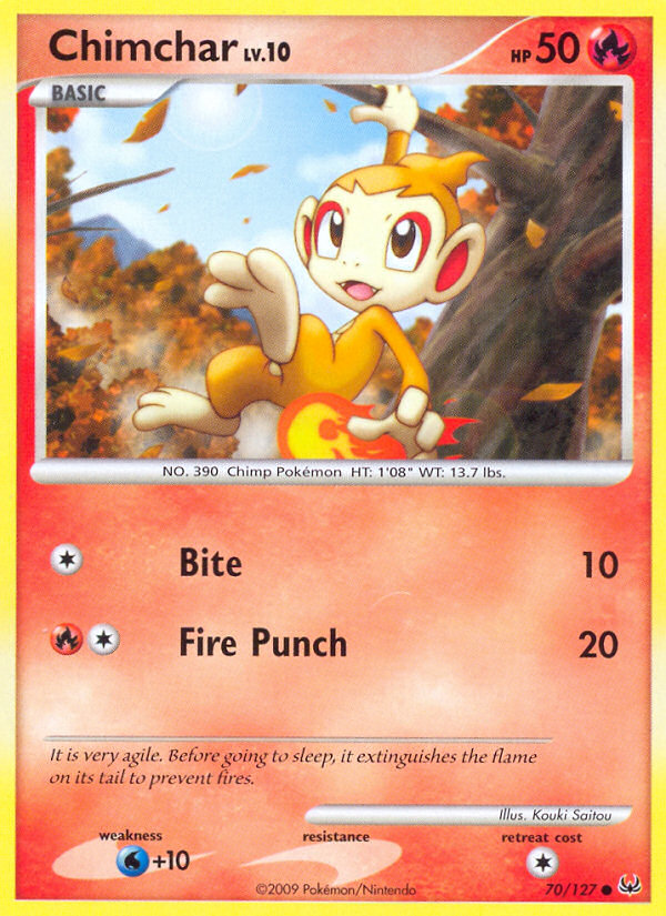 Chimchar (70/127) [Platinum: Base Set] | Devastation Store