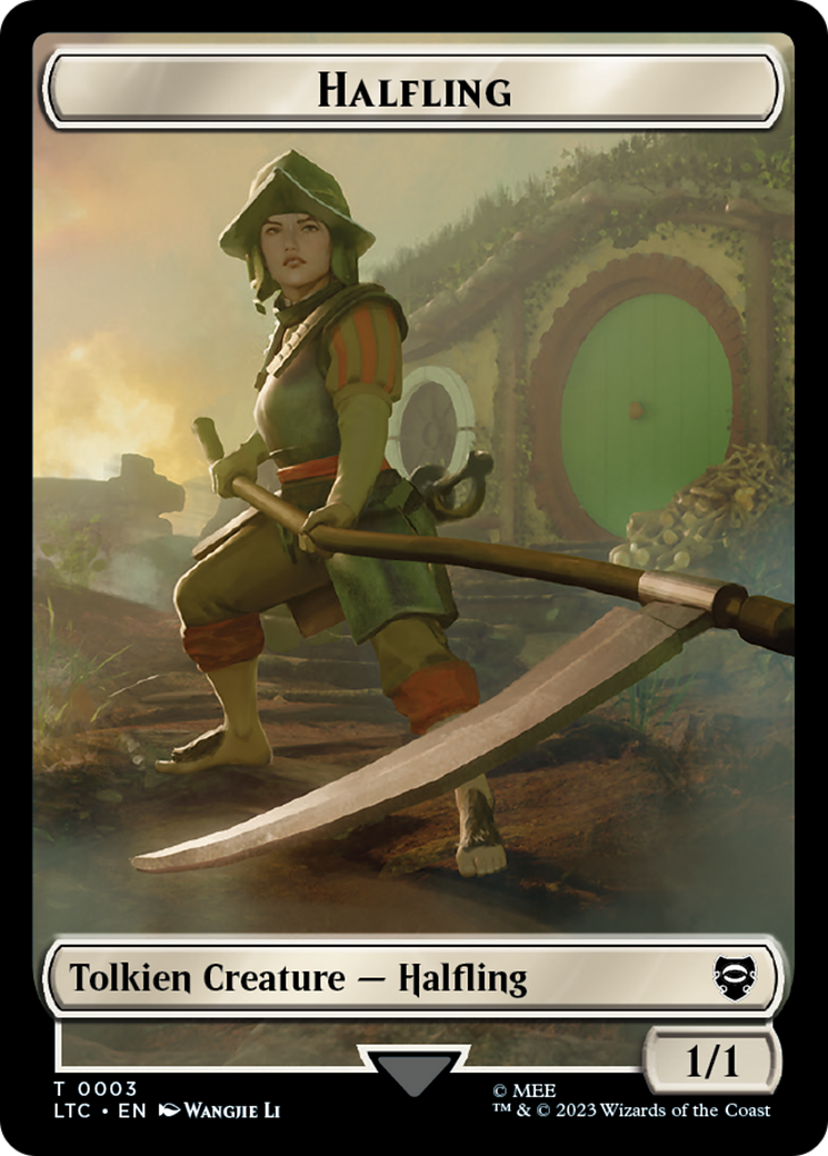 Halfling // Treasure Token [The Lord of the Rings: Tales of Middle-Earth Commander Tokens] | Devastation Store