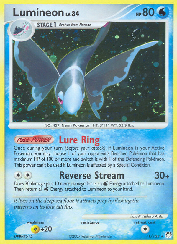 Lumineon (11/123) [Diamond & Pearl: Mysterious Treasures] | Devastation Store