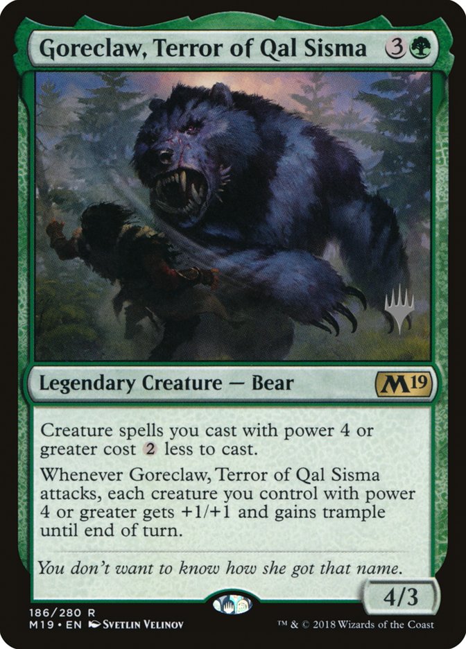 Goreclaw, Terror of Qal Sisma (Promo Pack) [Core Set 2019 Promos] | Devastation Store