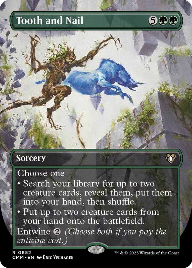 Tooth and Nail (Borderless Alternate Art) [Commander Masters] | Devastation Store
