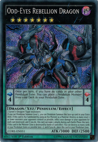 Odd-Eyes Rebellion Dragon [CORE-EN051] Secret Rare | Devastation Store