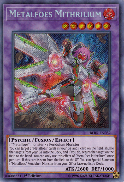 Metalfoes Mithrilium [BLRR-EN082] Secret Rare | Devastation Store