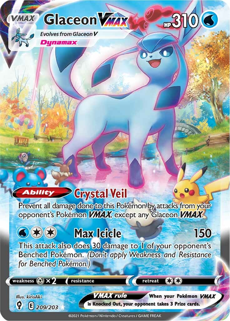 Glaceon VMAX (209/203) [Sword & Shield: Evolving Skies] | Devastation Store