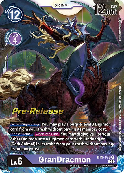 GranDracmon [BT9-079] [X Record Pre-Release Promos] | Devastation Store