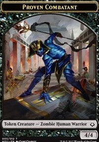 Proven Combatant // Zombie Double-sided Token [Hour of Devastation Tokens] | Devastation Store
