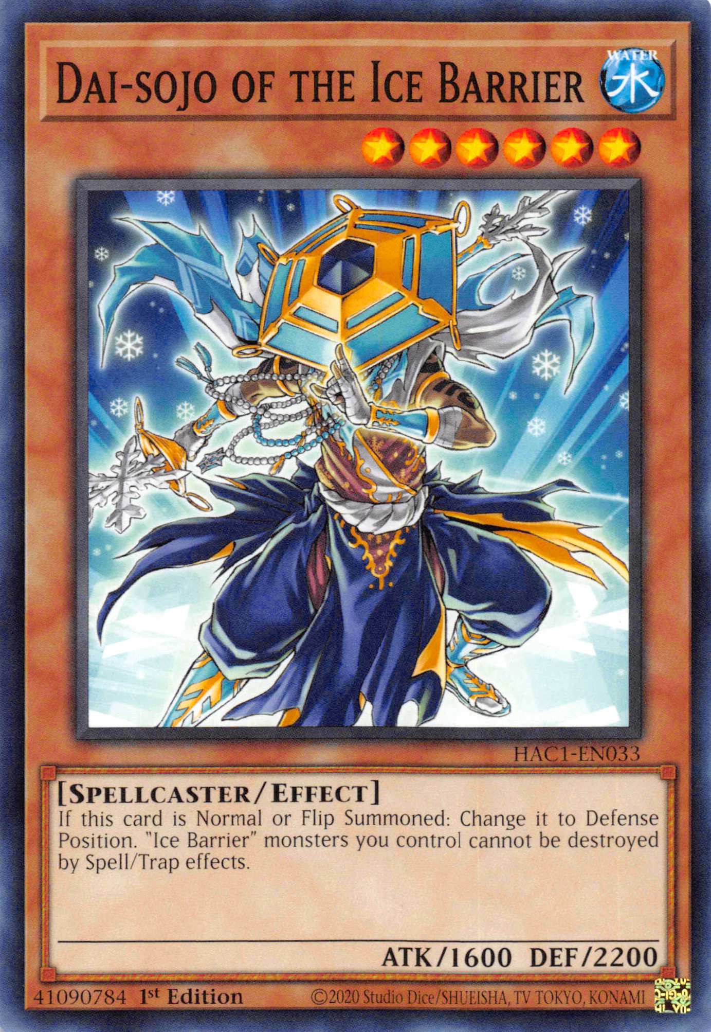 Dai-sojo of the Ice Barrier [HAC1-EN033] Common | Devastation Store