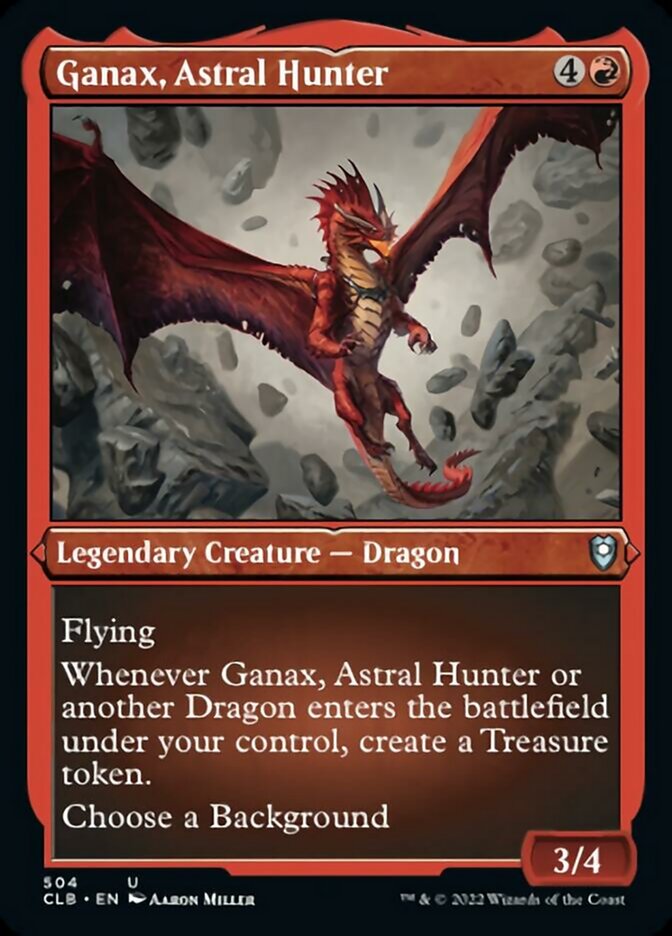 Ganax, Astral Hunter (Foil Etched) [Commander Legends: Battle for Baldur's Gate] | Devastation Store
