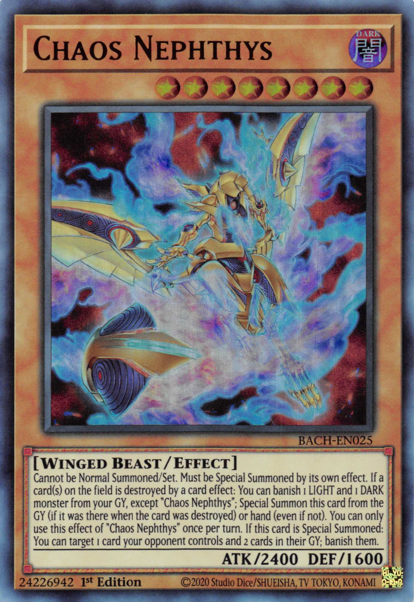 Chaos Nephthys [BACH-EN025] Ultra Rare | Devastation Store