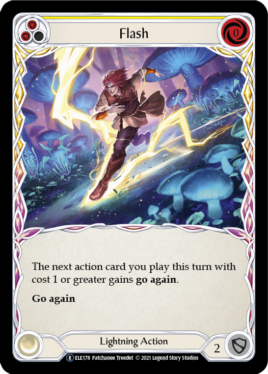 Flash (Yellow) [U-ELE178] Unlimited Rainbow Foil | Devastation Store