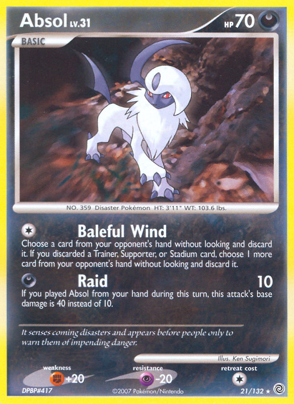 Absol (21/132) [Diamond & Pearl: Secret Wonders] | Devastation Store