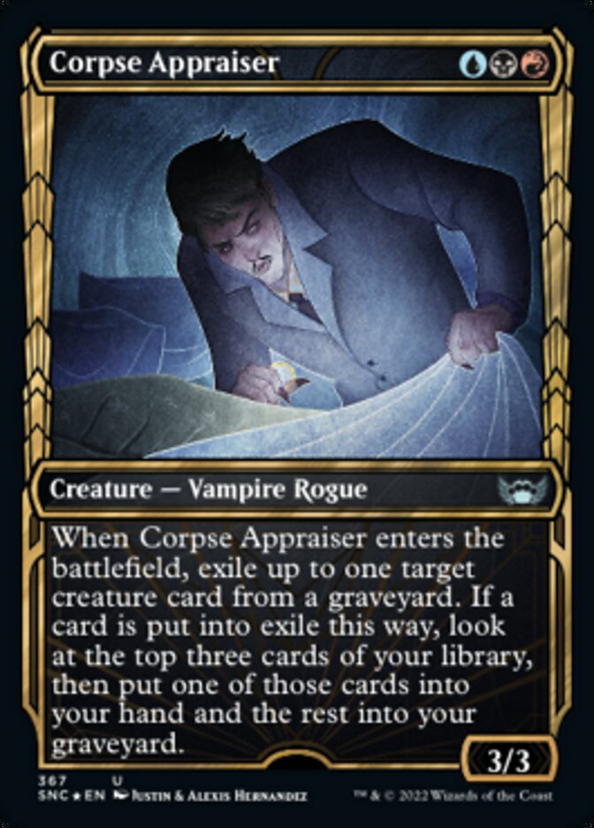 Corpse Appraiser (Showcase Golden Age Gilded Foil) [Streets of New Capenna] | Devastation Store