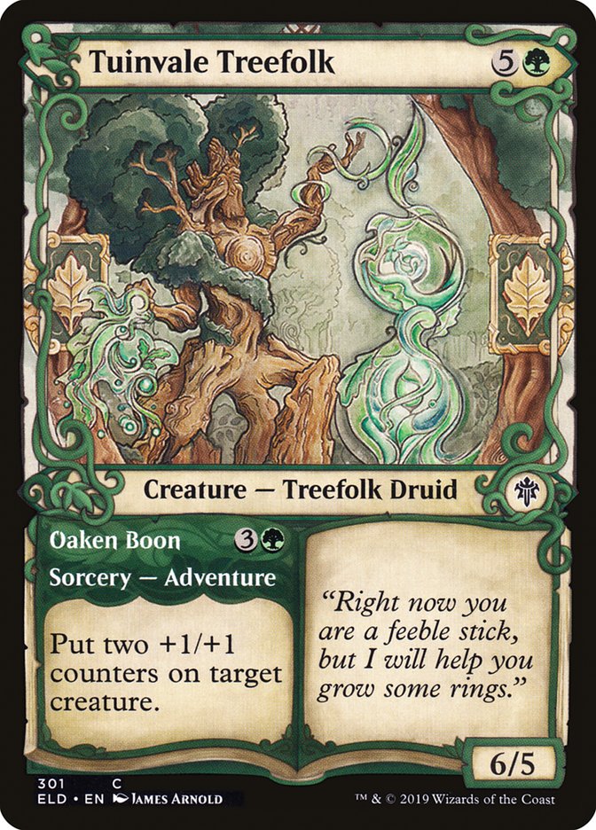 Tuinvale Treefolk // Oaken Boon (Showcase) [Throne of Eldraine] | Devastation Store