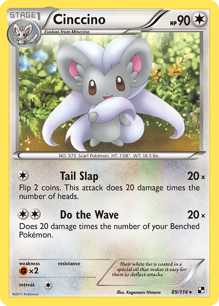 Cinccino (89/114) [Black & White: Base Set] | Devastation Store