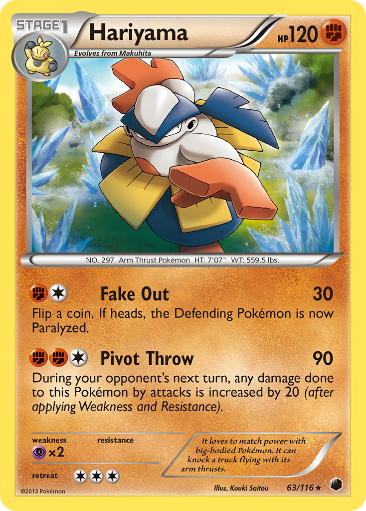 Hariyama (63/116) [Black & White: Plasma Freeze] | Devastation Store
