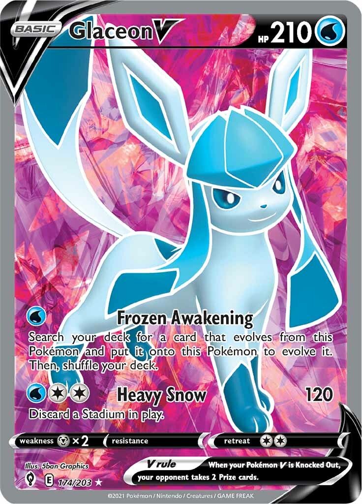 Glaceon V (174/203) [Sword & Shield: Evolving Skies] | Devastation Store