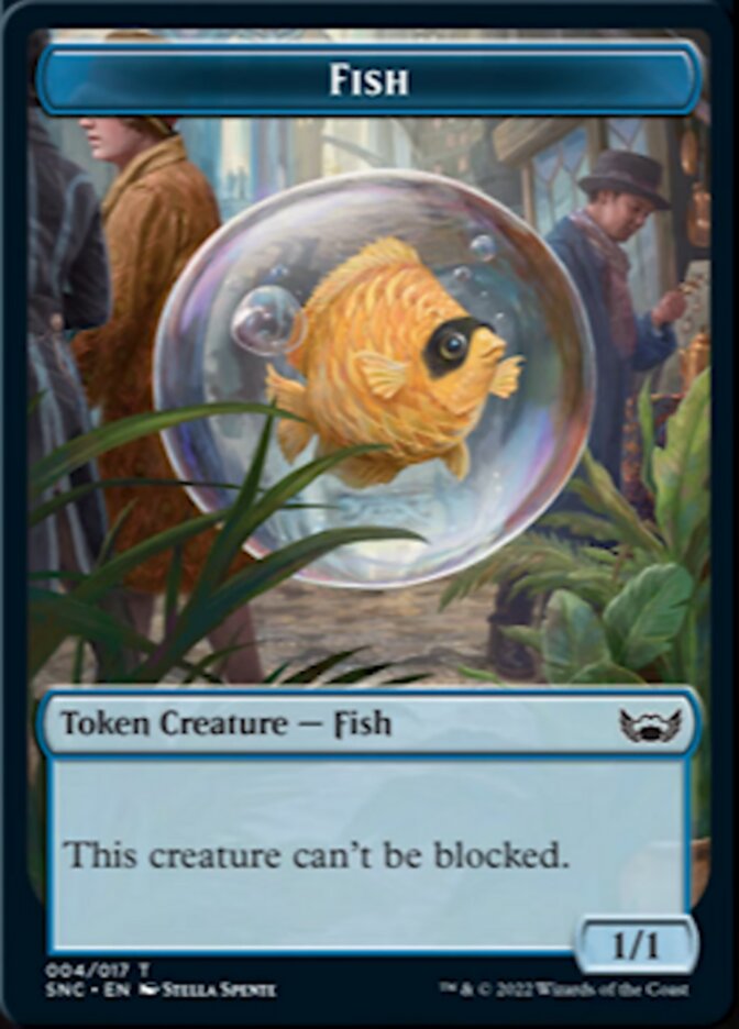 Fish // Spirit Double-sided Token [Streets of New Capenna Tokens] | Devastation Store