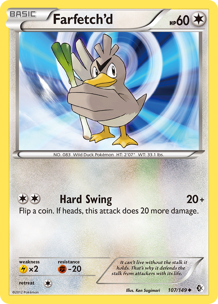 Farfetch'd (107/149) [Black & White: Boundaries Crossed] | Devastation Store