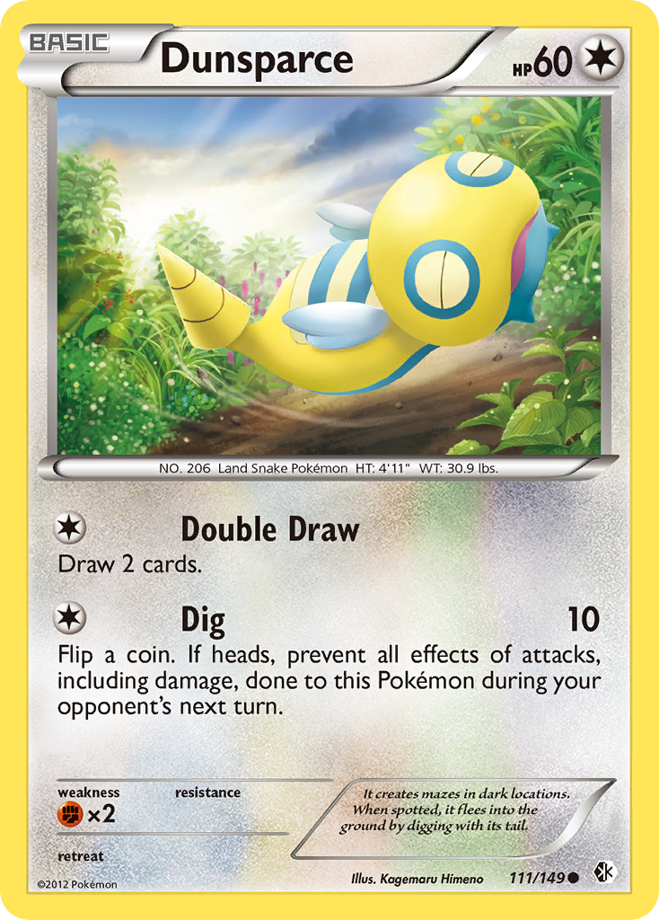 Dunsparce (111/149) [Black & White: Boundaries Crossed] | Devastation Store