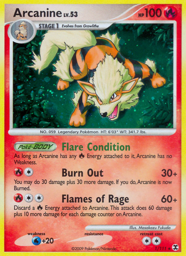 Arcanine (1/111) [Platinum: Rising Rivals] | Devastation Store