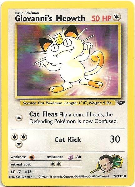 Giovanni's Meowth (74/132) [Gym Challenge Unlimited] | Devastation Store