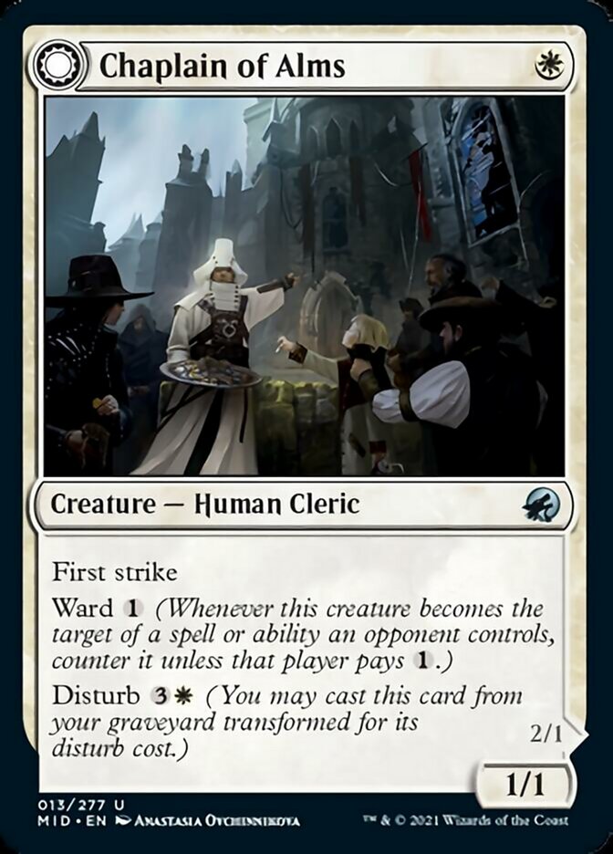 Chaplain of Alms // Chapel Shieldgeist [Innistrad: Midnight Hunt] | Devastation Store