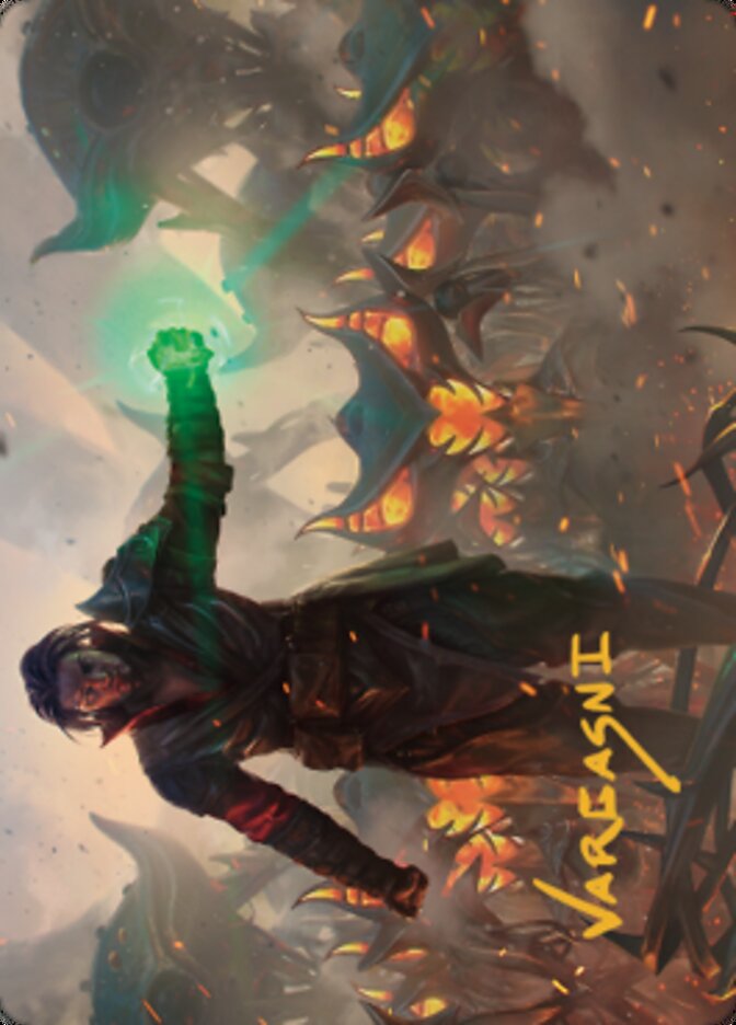 Mishra, Eminent One Art Card (Gold-Stamped Signature) [The Brothers' War Art Series] | Devastation Store