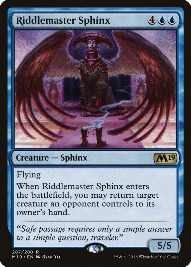 Riddlemaster Sphinx [Core Set 2019] - Devastation Store | Devastation Store