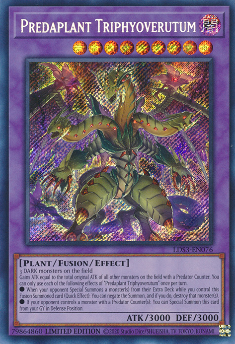 Predaplant Triphyoverutum [LDS3-EN076] Secret Rare | Devastation Store